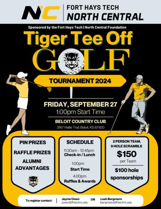 Golf tournament flyer.